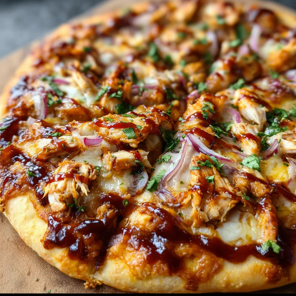 Ultimate BBQ Chicken Pizza with Tangy Sauce and Crispy Crust